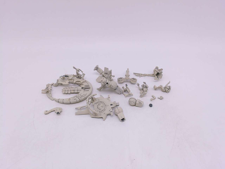 1 x Necron Catacomb Command Barge (partially assembled, white)