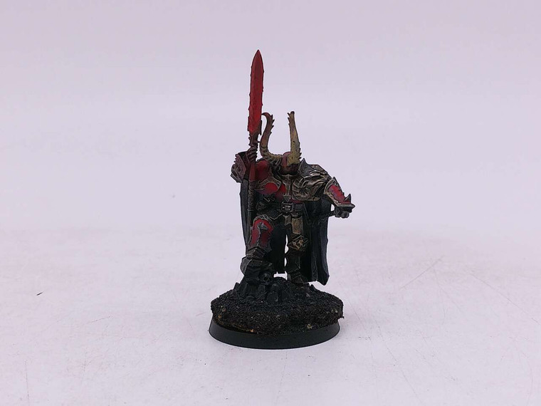 1 x Chaos Lord w/halbred (black/red)