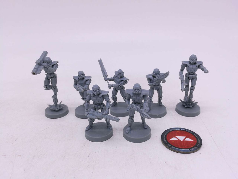 7 x Star Wars Legion:  Dark Stroopers
