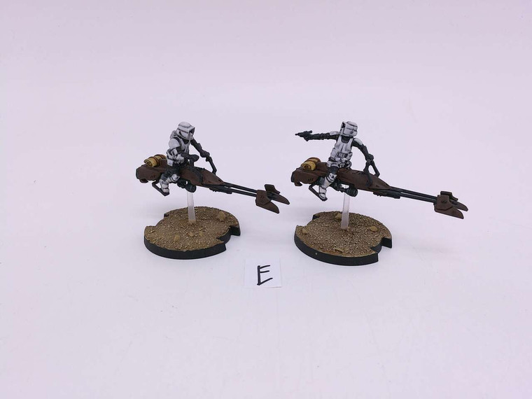 2 x 74-Z Speeder Bikes (painted)