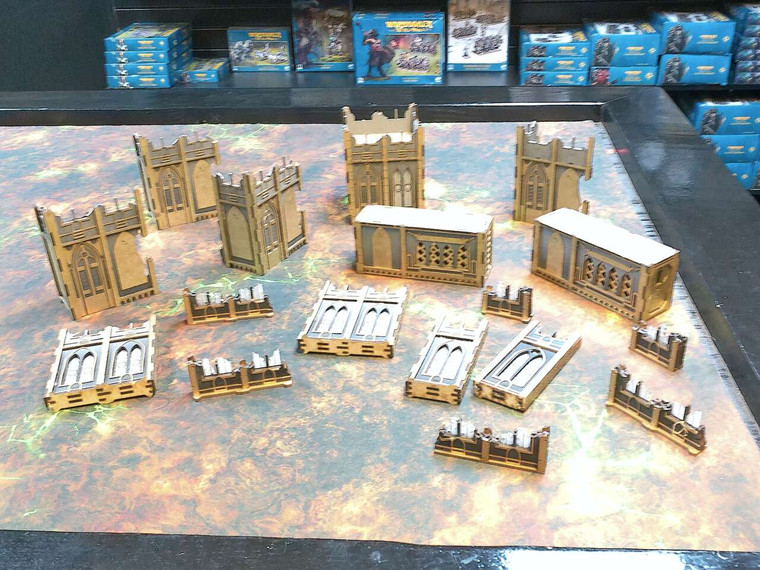 1 x Third Party Warhammer MDF Ruins Lot