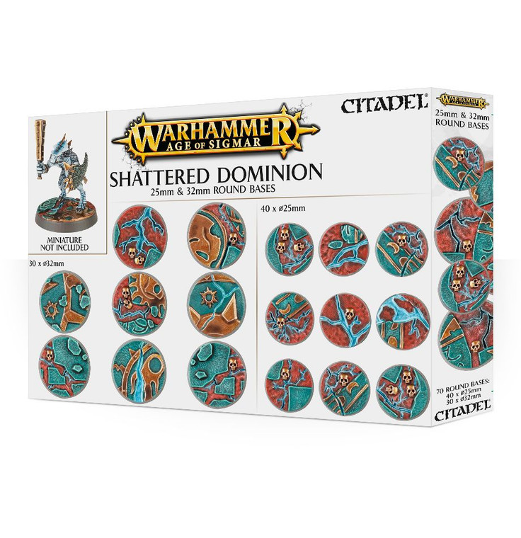 Shattered Dominion 25 & 32mm Round Bases NIB