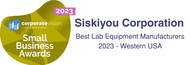 Siskiyou wins Small Business Award, Best Lab Equipment Manufacturers 2023 - Western USA