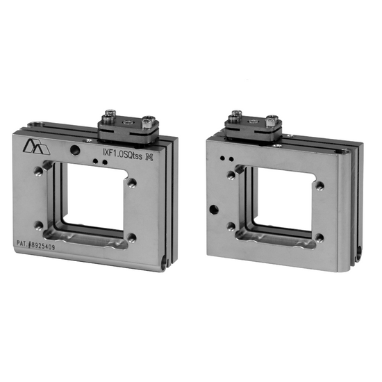 Top adjust flexure mount for 1.0" square optic
