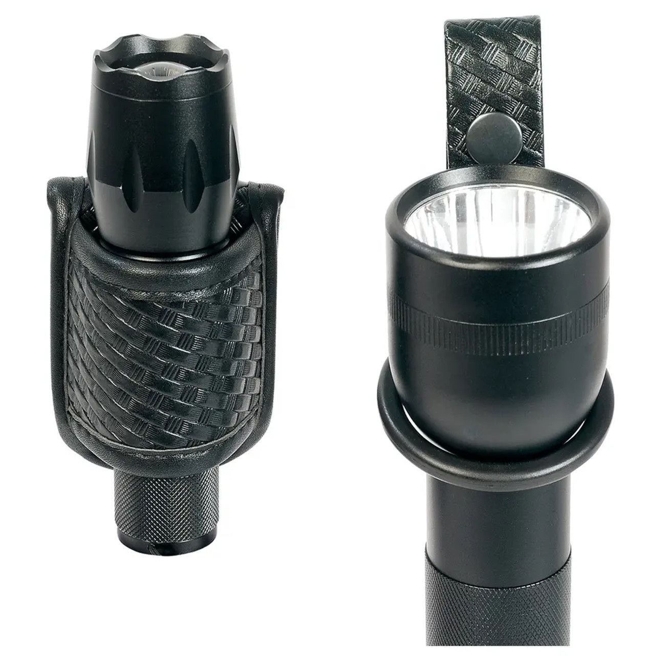 Basketweave Compact Flashlight Holder