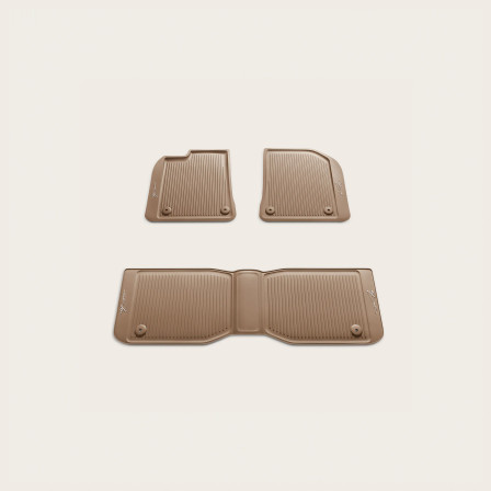 All-Weather Floor Mats - Saddle