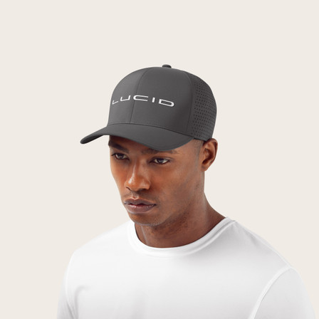 Lucid Logo Perforated Cap - Charcoal