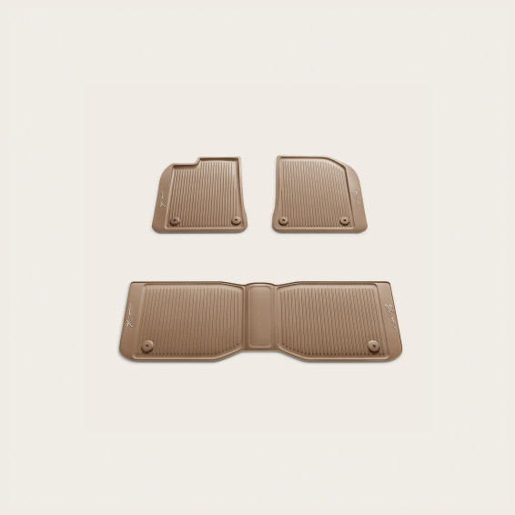 All-Weather Floor Mats - Saddle