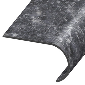 RSN-117297, Round Stair nose, Metalcrete Charcoal, MCCH12GD