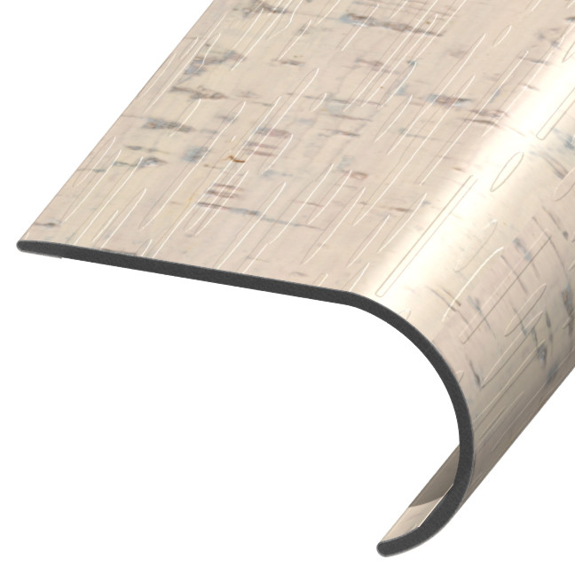 RSN-128175, Round Stair Nose, White Canyon, AV-WHI/CAN