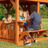 Backyard Discovery Skyfort II Wooden Swing Set 6113-chikili.com