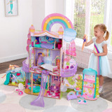 Kidkraft Rainbow Dreamers Unicorn Mermaid Dollhouse-chikili.com