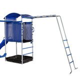 Plum Multiplay Tower And Slide Metal Swing Set - Chikili.com