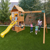 Kidkraft Castlewood Wooden Swing Set-Chikili.com Kidkraft Castlewood Wooden Swing Set-Chikili.com