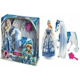 Princess Snow Queen Doll with Horse - Chikili.com