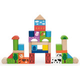 Viga Wooden Blocks 50pcs Farm-Chikili.com