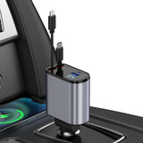 4 in 1 Retractable Fast Car Phone Charger 120W -Chikili.com