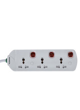 3Way Ext socket/2M/13Amp/Childprot 1X24