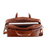 Carlton Inca Leather SG Laptop Satchel - Chikili.com