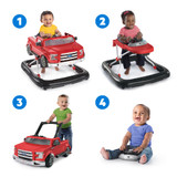 BRIGHT STARTS WAYS TO PLAY WALKER - FORD F-150, RAPID RED, 4-IN-1 WALKER