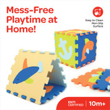 MOON KIDS PUZZLE ACTIVITY FLOOR MAT -  9PCS W/BORDERS - OCEAN WORLD
