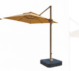 GRANDALA BANANA UMBRELLA 3X3 M WITH 86L WATER BASE WITH REMOTE CONTROL FOR LIGHT AND SOLAR PANEL- Chikili.com