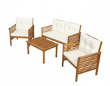 GRANDALA LORENDA SET- 4PERSON Garden Wood Sofa Set- Chikili.com