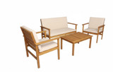 GRANDALA SOFIA PARTNER SET 4PERSON Garden Wood Sofa Set- Chikili.com