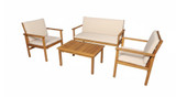 GRANDALA SOFIA PARTNER SET 4PERSON Garden Wood Sofa Set- Chikili.com