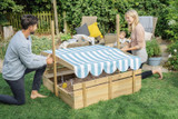 Plum Wooden Sandpit with Canopy - Natural- Chikili.com