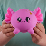 SMOOSHZEES 4.5" LUVZEES AXOLOTL (JELLY)- Chikili.com