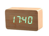 Wood Texture Rectangle Desk Clock - Chikili.com