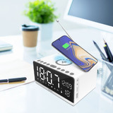 Xpower QI-Clock 2 10W Wireless Charging Alarm Clock chikili.com