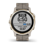 Garmin fēnix® 6S - Pro Sapphire Editions - Light Gold-tone with Shale Gray chikili.com