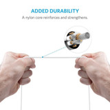 Anker MFI USB To Lightning Round Cable 3FT -Chikili.com