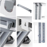 4 in 1 Wall Mounted Kitchen Roll Dispenser -Chikili.com