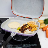 Royalford Smart Granite Double Grill Pan -Chikili.com