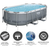 Bestway 56620 Power Steel Pool Set 14' x 8'2" x 39.5"