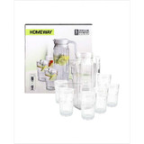 Homeway 5pcs Water Glass Jug Set-chikili.com