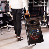 Geepas Rechargeable Trolley Speaker GMS8519- Chikili.com