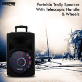 Geepas Rechargeable Trolley Speaker GMS8519- Chikili.com