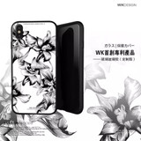 WK Tempered Glass Floral Case (iPhone X) - Chikili.com