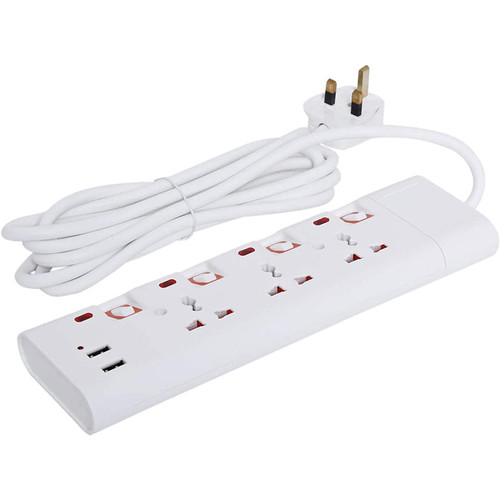 Geepas 3 Way Extension Socket with USB Port GES4094 - Chikili.com