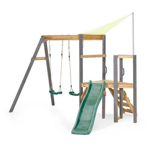Plum Play Barbary Playcentre Slide And Double Swing- Chikili.com