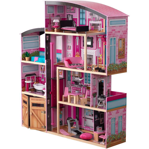 KidKraft Shimmer Mansion Wooden Doll House- Chikili.com