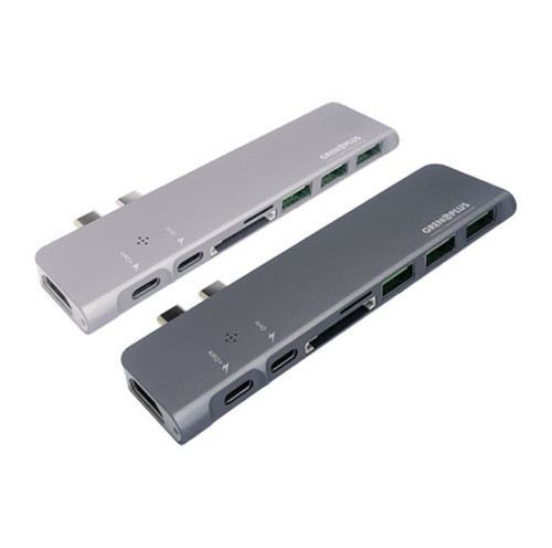 Grenoplus Expandable Ii C 2 Combo Hub 8 In 1 - Grey