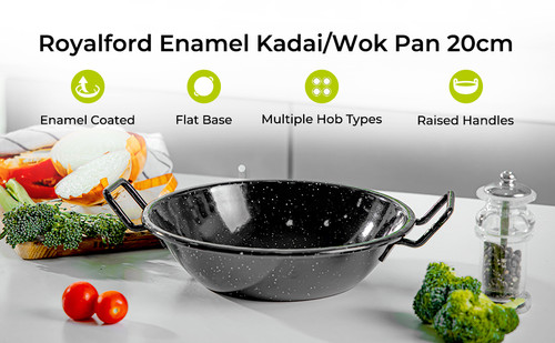 Enamel Coated Wokpan 24CM1X20
