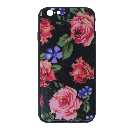 Tempered Glass Floral Case ( iPhone 6 Plus) - Chikili.com