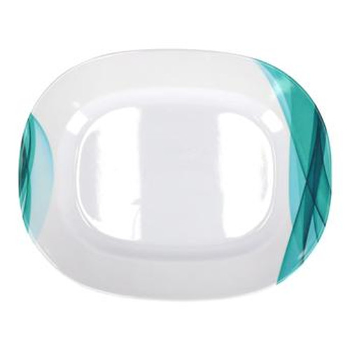 O/W 15 " White Rectangular Plate 1x12