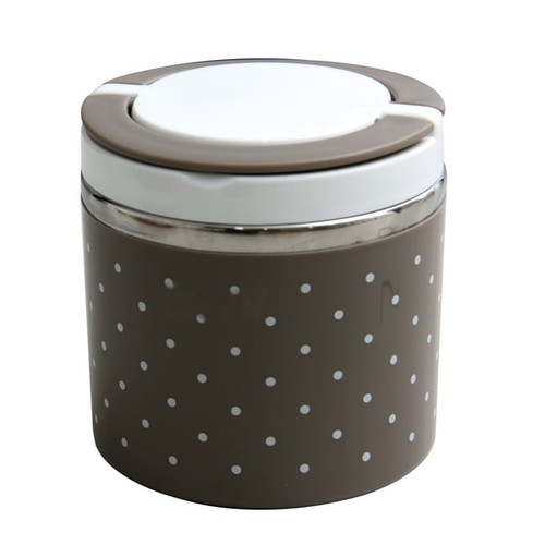 1400ML Two Layer Round Lunch Box 1X36
